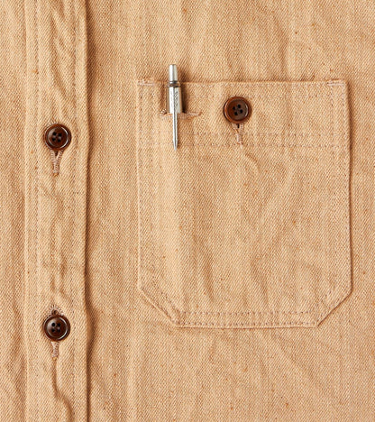 Natural Brown Fox Cotton Twill Workshirt
