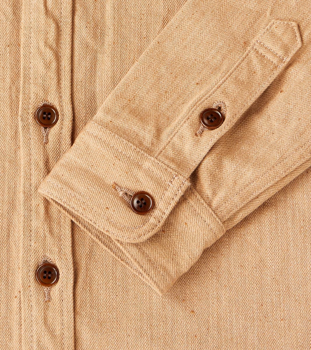 Natural Brown Fox Cotton Twill Workshirt