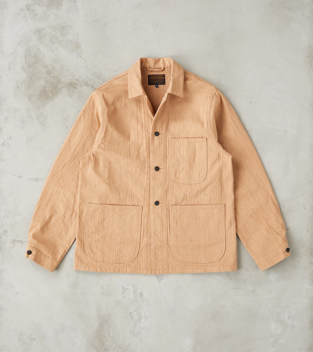 Studio D'Artisan Natural Brown Fox Cotton Military Herringbone Twill W…