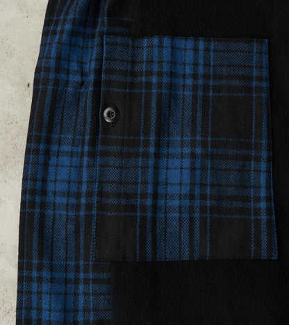 Bird Watching Jacket - Buffalo Plaid Wool - Blue