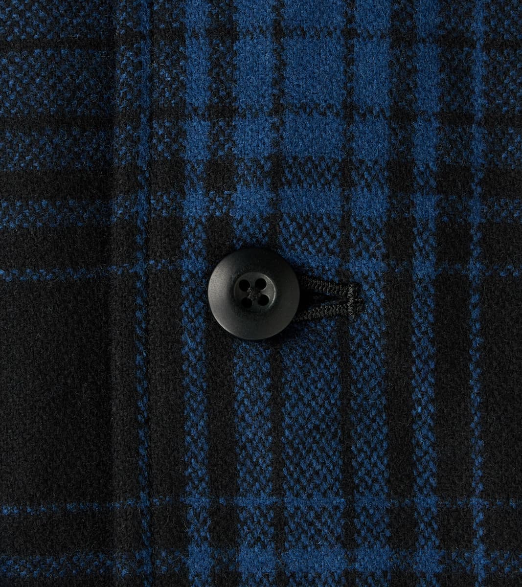 Bird Watching Jacket - Buffalo Plaid Wool - Blue