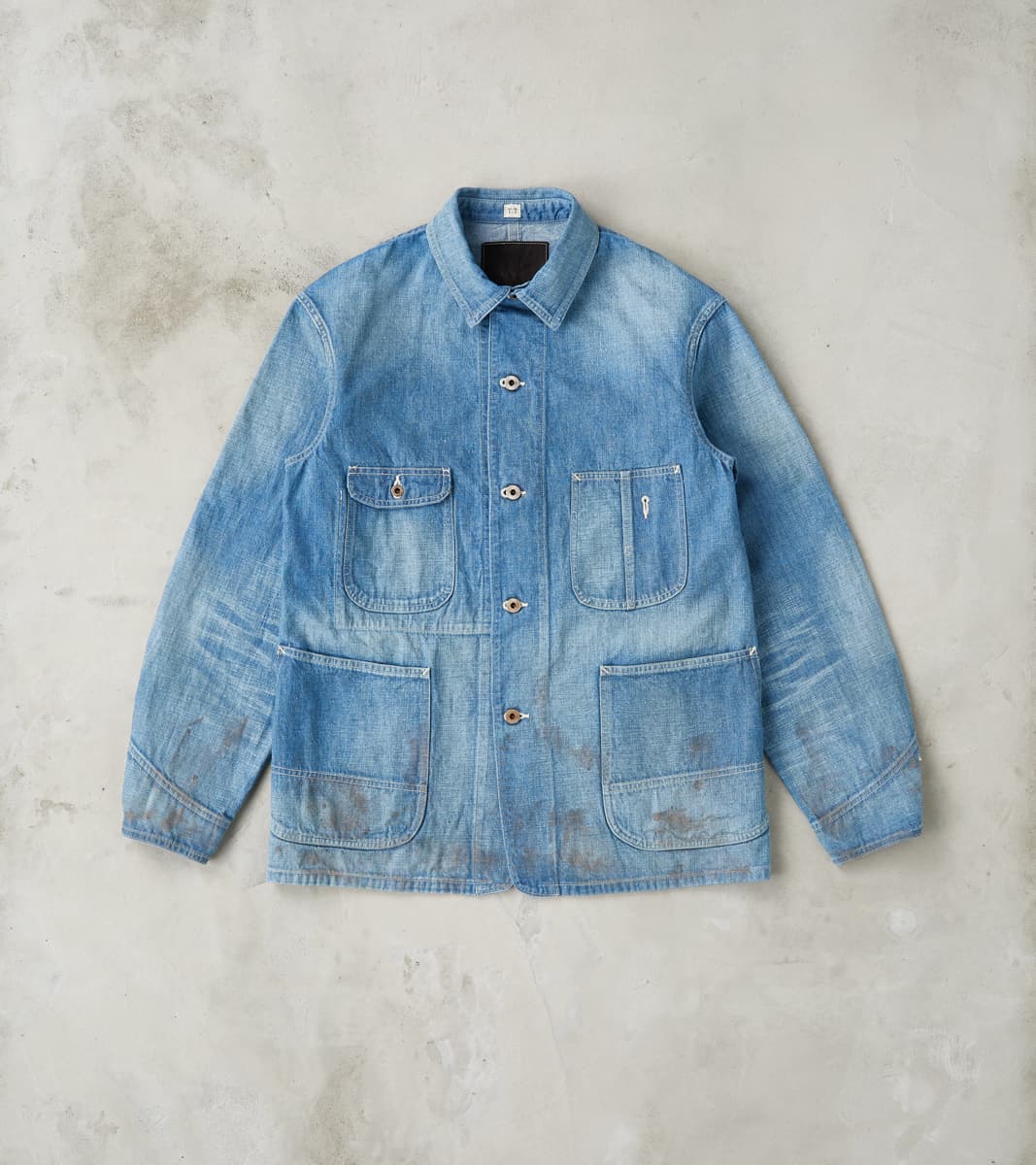 Taiga Takahashi T.T Lot. 716 Denim Coverall Jacket - Damaged Indigo