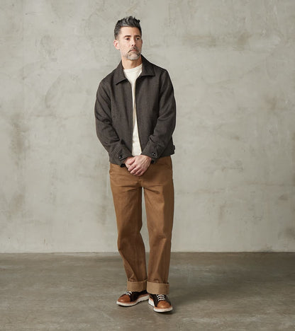 Lot. 306 Cossack Jacket - Serge Twill Wool - Melange Charcoal