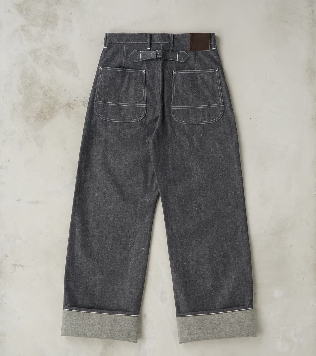 Lot. 717 Denim Painter Pants - Wide Straight - Raw Green Cast Indigo