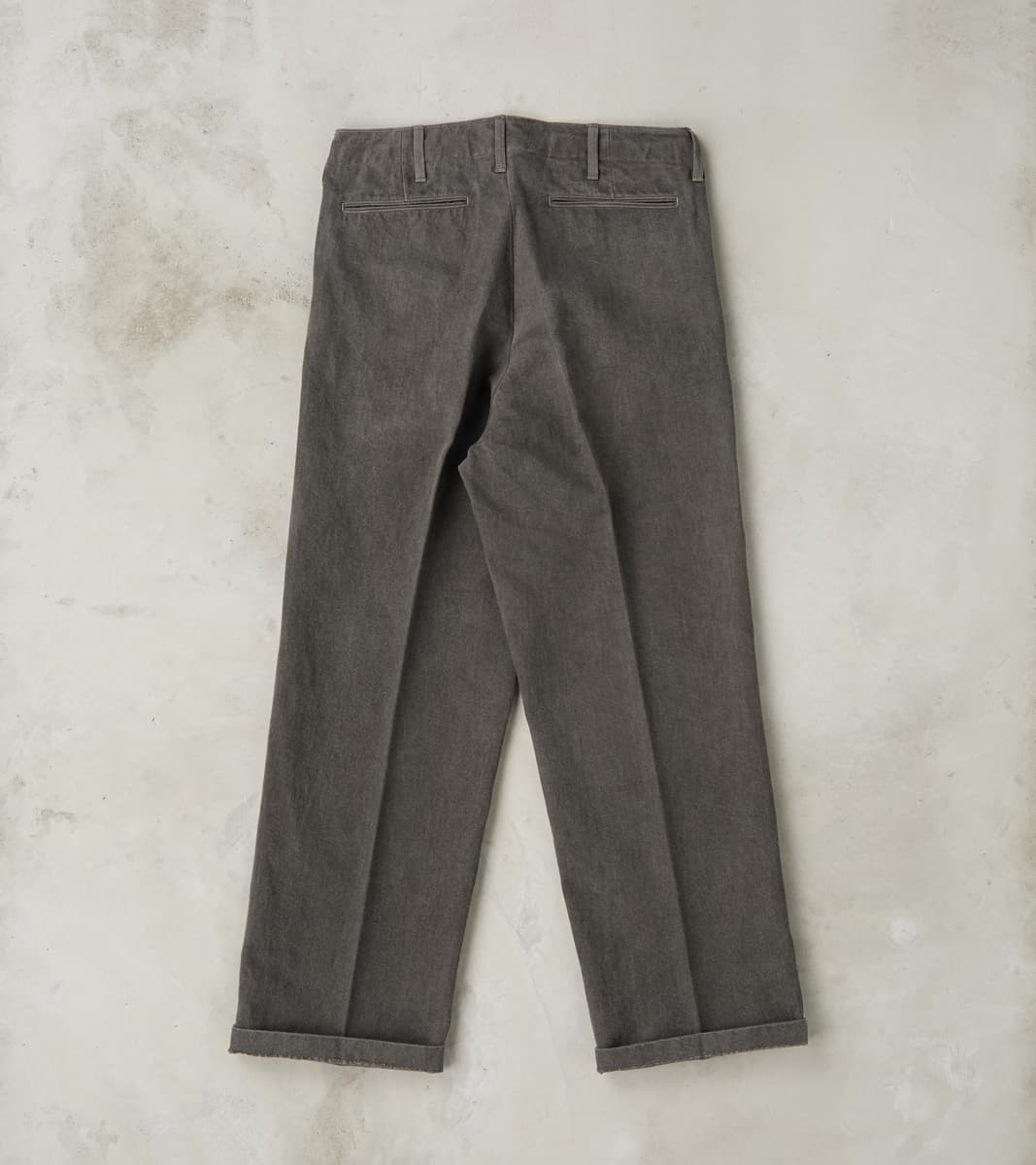 Lot. 221 Field Trousers - Cotton Washi Twill - Sumi Dyed Charcoal