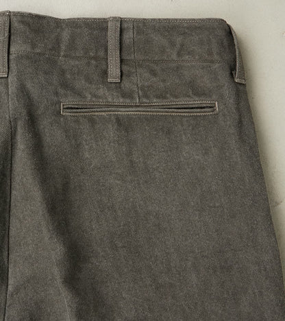 Lot. 221 Field Trousers - Cotton Washi Twill - Sumi Dyed Charcoal