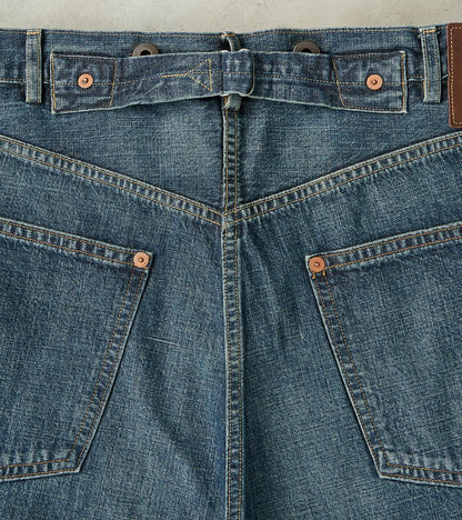Lot. 721 Denim 1930s Trousers - Straight - Damaged Indigo