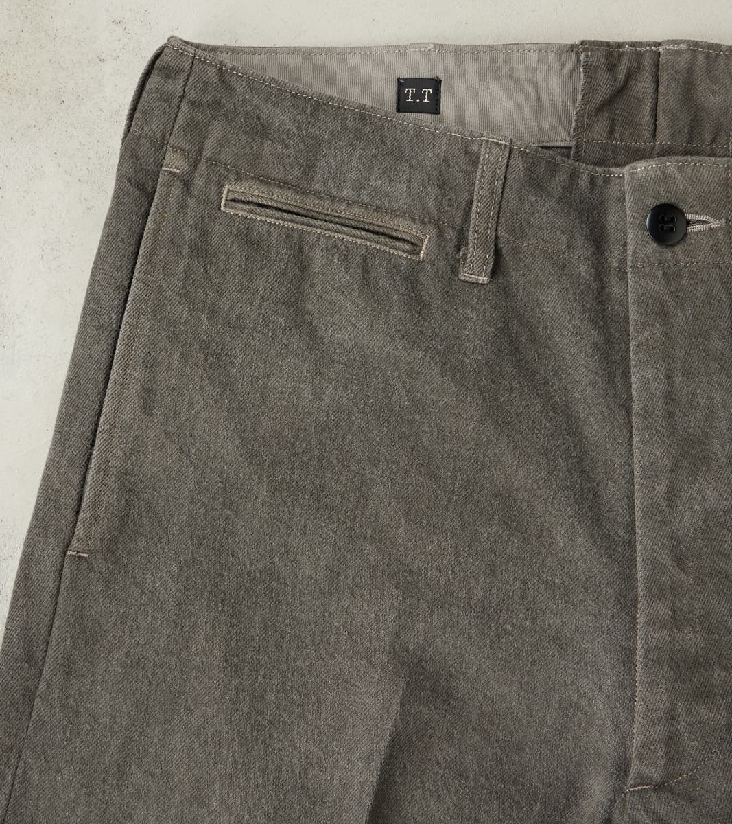 Lot. 221 Field Trousers - Cotton Washi Twill - Sumi Dyed Charcoal