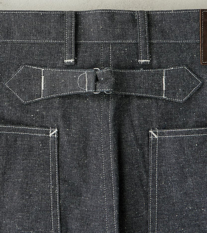 Lot. 717 Denim Painter Pants - Wide Straight - Raw Green Cast Indigo