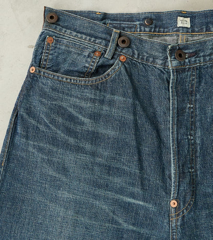 Lot. 721 Denim 1930s Trousers - Straight - Damaged Indigo