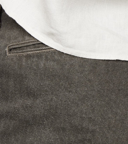 Lot. 221 Field Trousers - Cotton Washi Twill - Sumi Dyed Charcoal