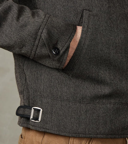 Lot. 306 Cossack Jacket - Serge Twill Wool - Melange Charcoal