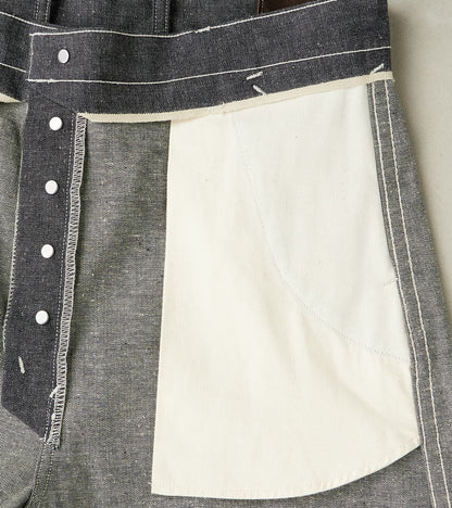 Lot. 717 Denim Painter Pants - Wide Straight - Raw Green Cast Indigo