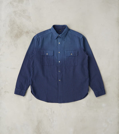 Taiga Takahashi T.T Lot. 117 Work Shirt - Amundsen Dobby Check - Faded…