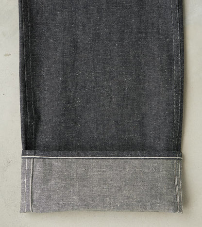 Lot. 717 Denim Painter Pants - Wide Straight - Raw Green Cast Indigo