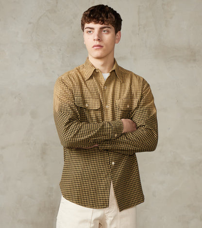 Lot. 117 Work Shirt - Amundsen Dobby Check - Faded Beige