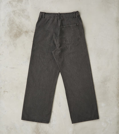 Lot. 223 British Work Trousers - Chino Cloth - Sumi Dyed Charcoal