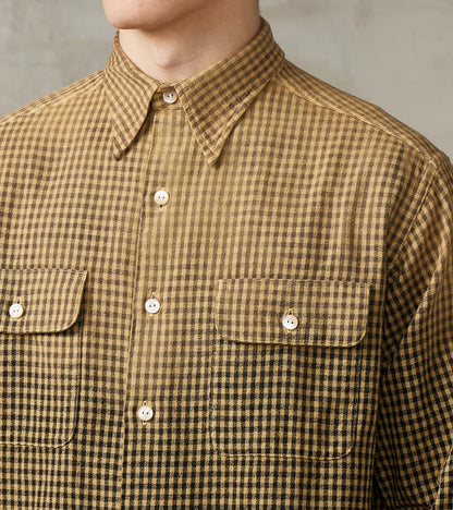 Lot. 117 Work Shirt - Amundsen Dobby Check - Faded Beige
