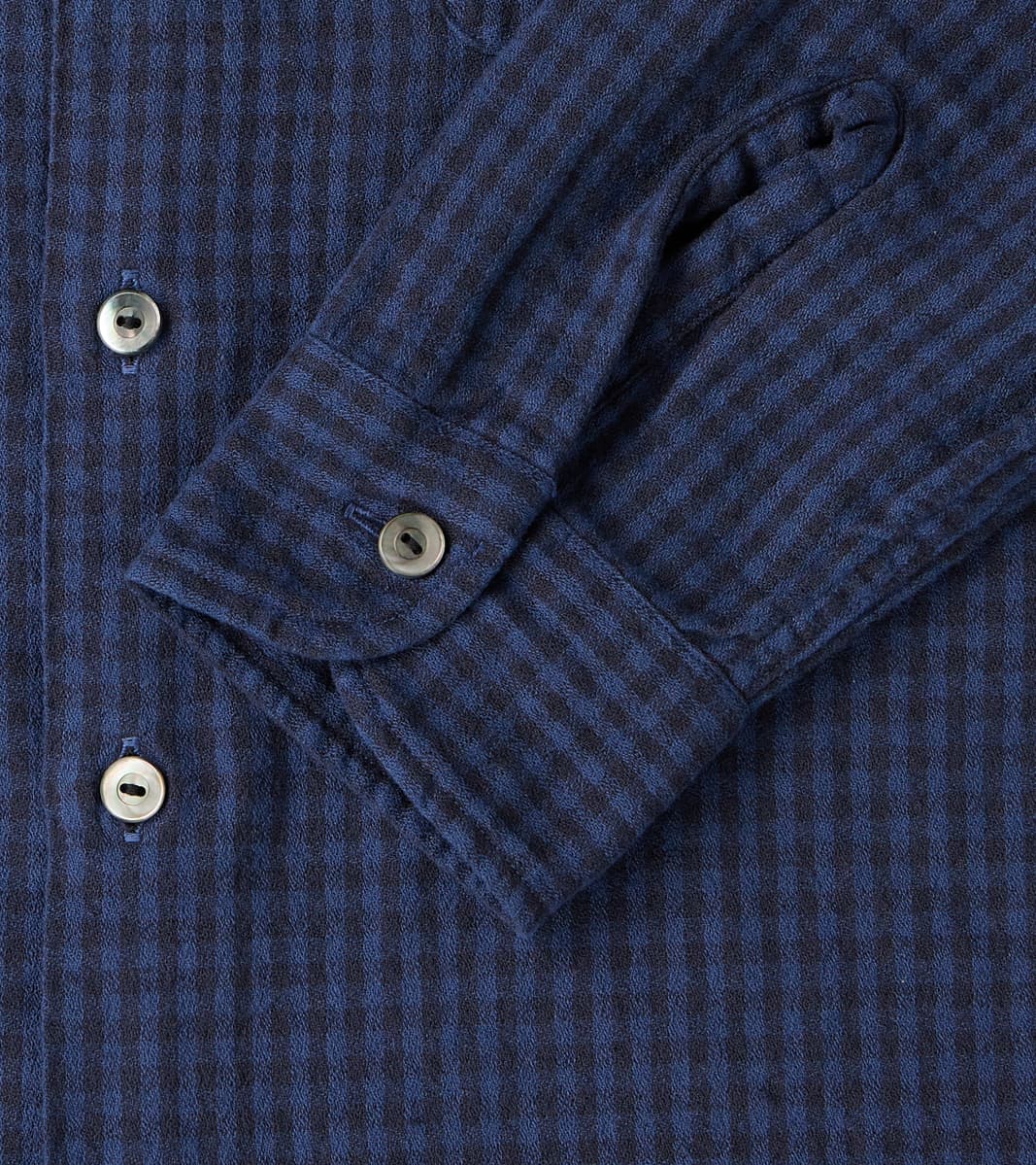 Lot. 117 Work Shirt - Amundsen Dobby Check - Faded Navy