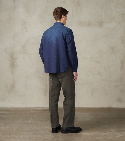 Lot. 117 Work Shirt - Amundsen Dobby Check - Faded Navy