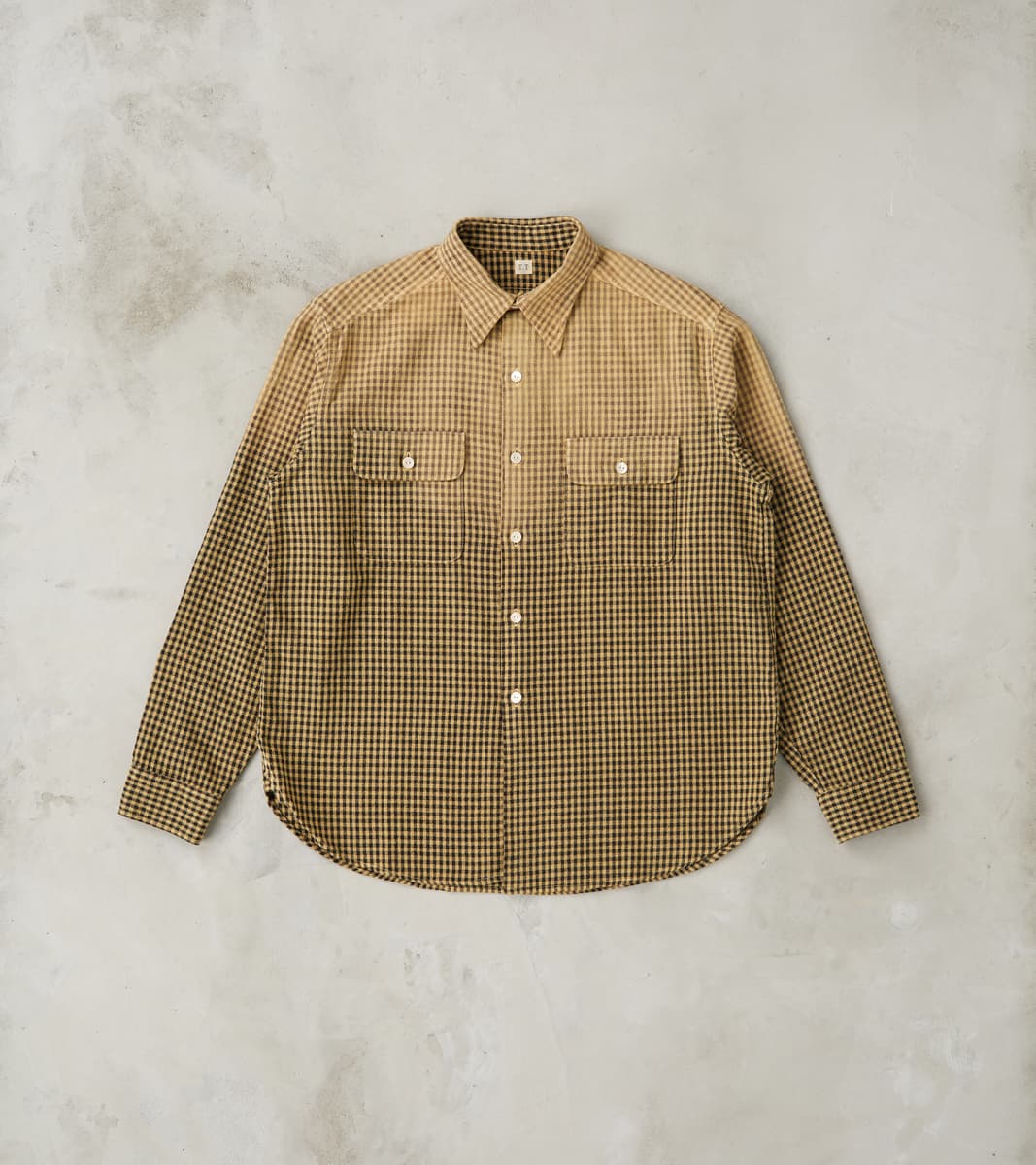 Taiga Takahashi T.T Lot. 117 Work Shirt - Amundsen Dobby Check - Faded…