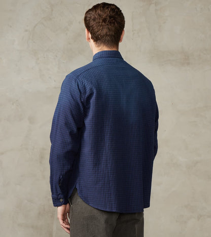 Lot. 117 Work Shirt - Amundsen Dobby Check - Faded Navy