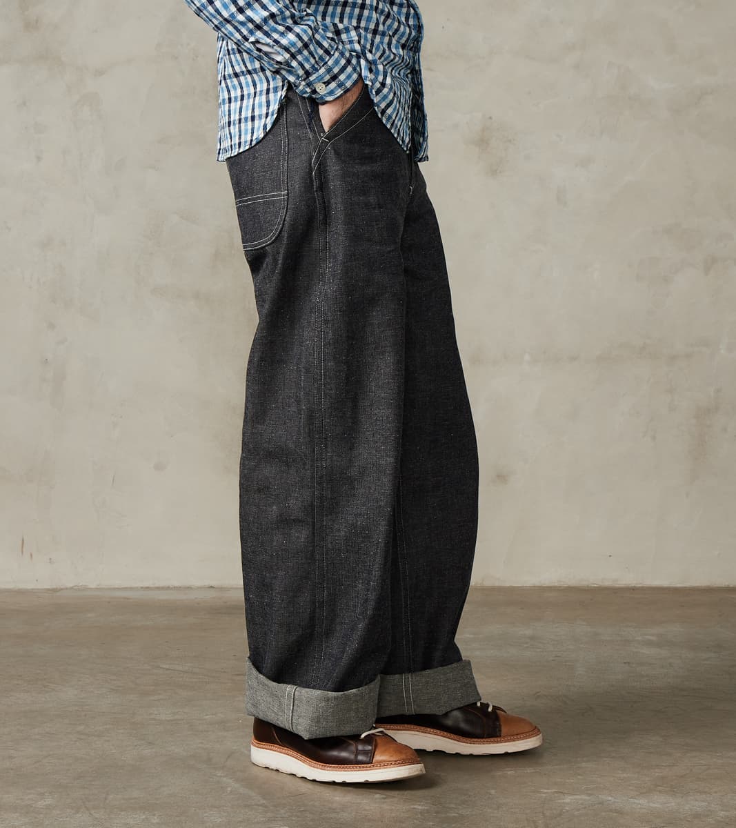 Taiga Takahashi T.T Lot. 717 Denim Painter Pants - Wide Straight - Raw…