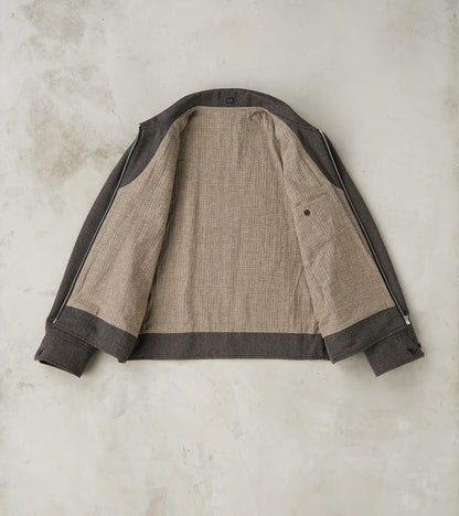 Lot. 306 Cossack Jacket - Serge Twill Wool - Melange Charcoal