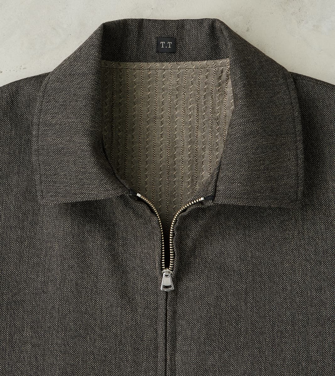 Lot. 306 Cossack Jacket - Serge Twill Wool - Melange Charcoal