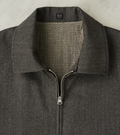 Lot. 306 Cossack Jacket - Serge Twill Wool - Melange Charcoal