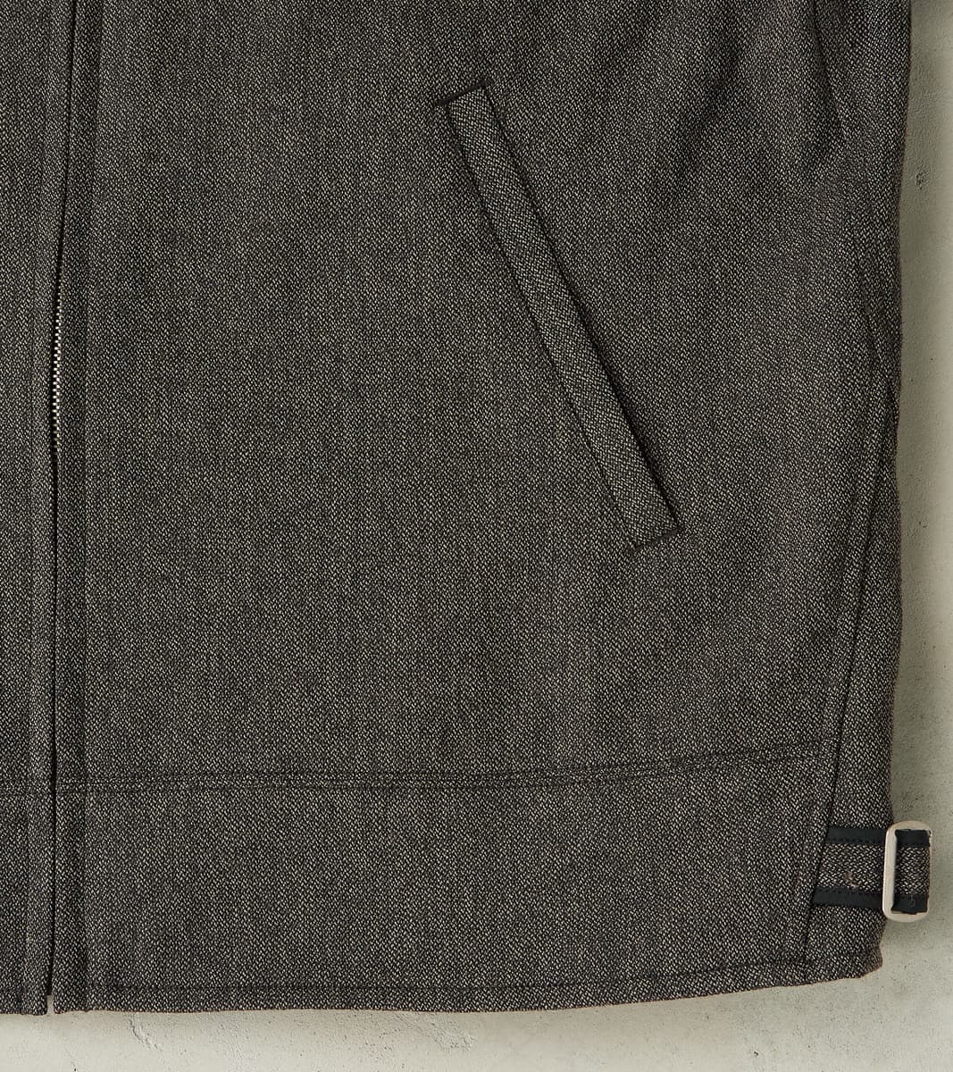 Lot. 306 Cossack Jacket - Serge Twill Wool - Melange Charcoal