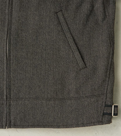Lot. 306 Cossack Jacket - Serge Twill Wool - Melange Charcoal