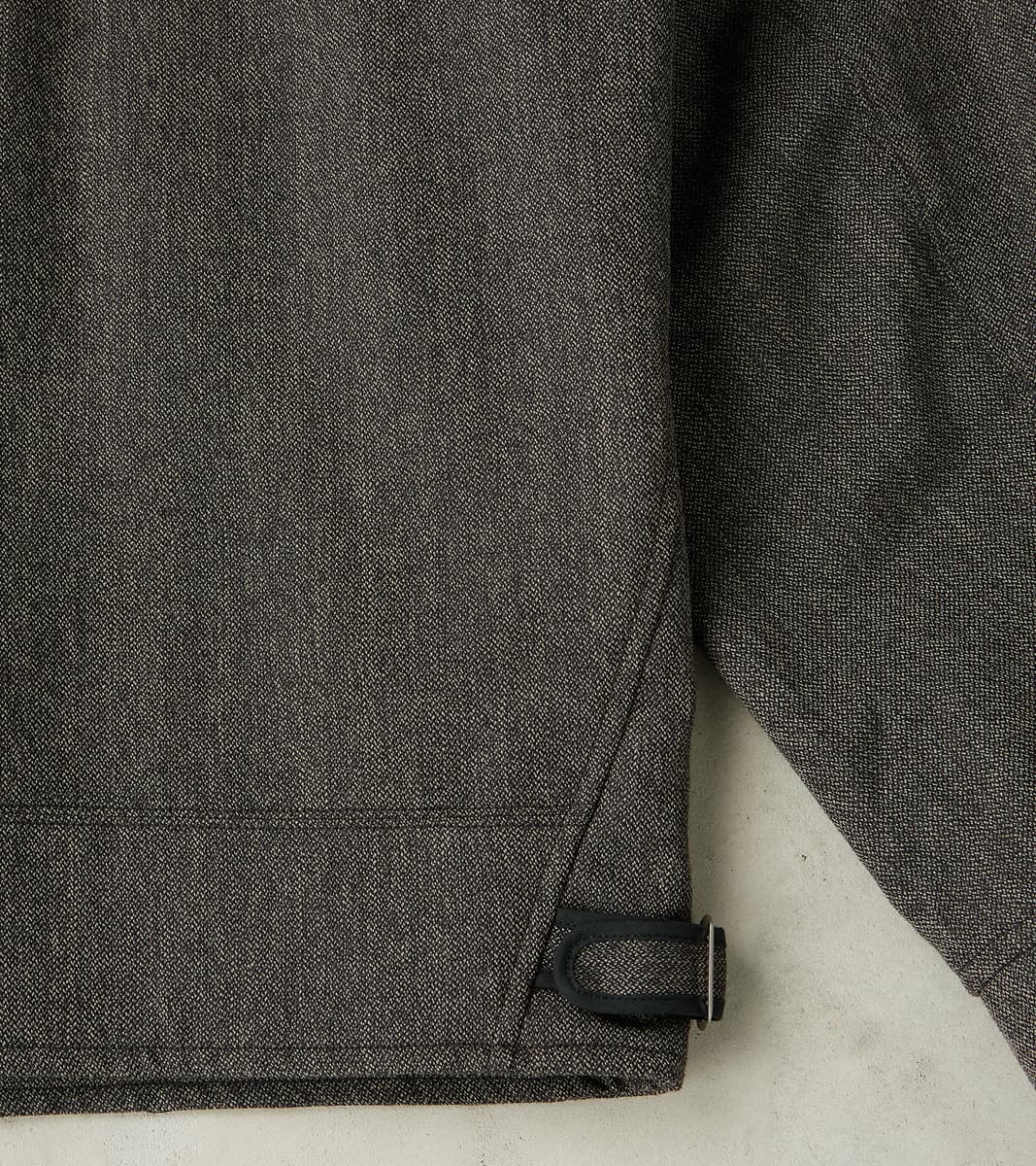 Lot. 306 Cossack Jacket - Serge Twill Wool - Melange Charcoal
