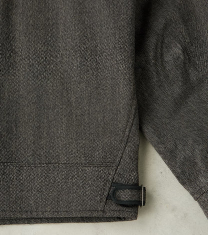 Lot. 306 Cossack Jacket - Serge Twill Wool - Melange Charcoal