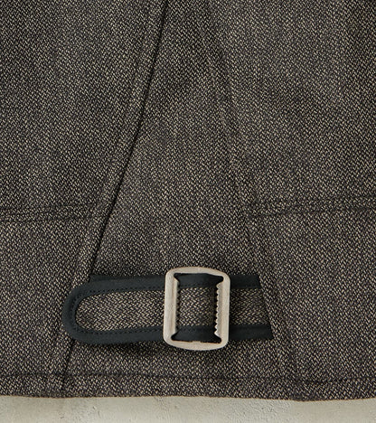 Lot. 306 Cossack Jacket - Serge Twill Wool - Melange Charcoal