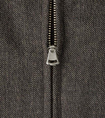 Lot. 306 Cossack Jacket - Serge Twill Wool - Melange Charcoal