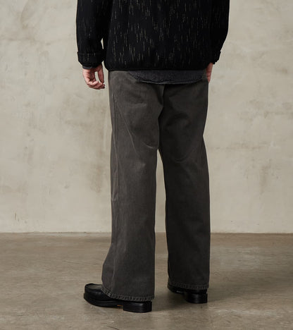Lot. 223 British Work Trousers - Chino Cloth - Sumi Dyed Charcoal