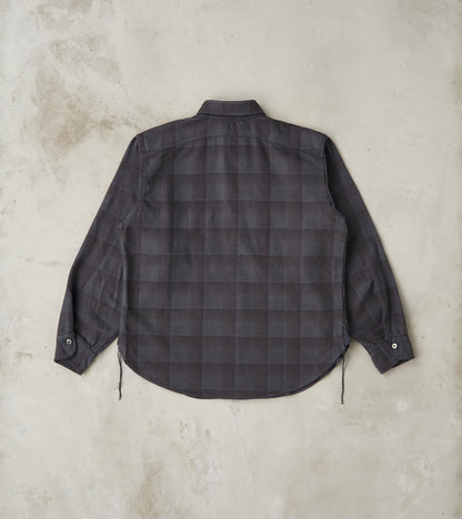 Lot. 111 Work Shirt - Printed Check Twill Flannel - Charcoal