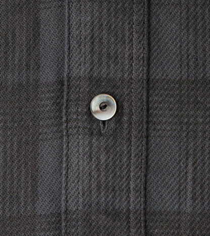 Lot. 111 Work Shirt - Printed Check Twill Flannel - Charcoal