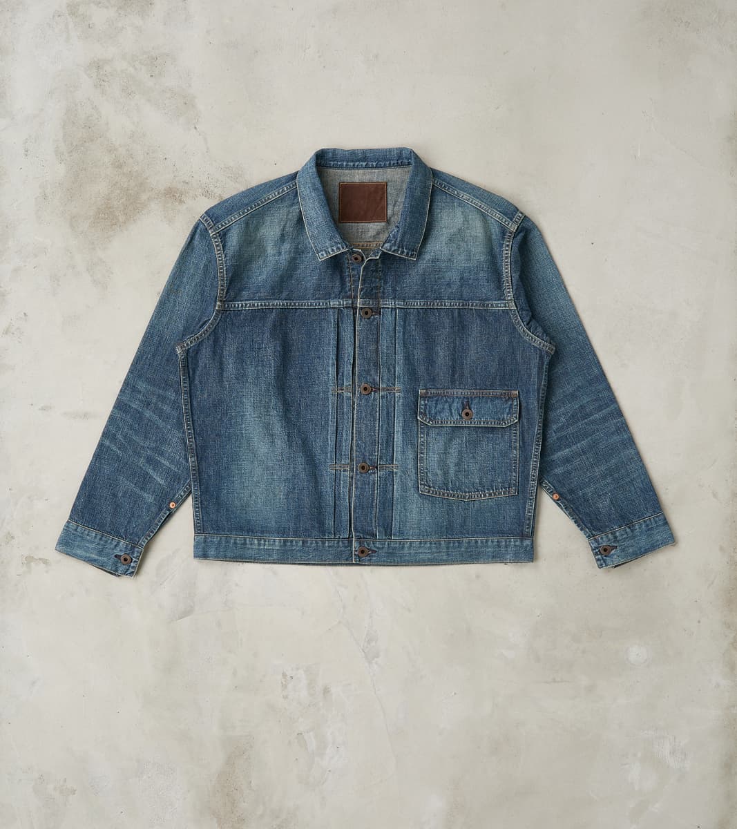 Taiga Takahashi T.T Lot. 720 Denim 1930s Jacket - Damaged Indigo