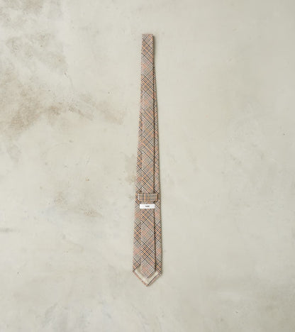 Neck Tie - Smoky Plaid Cotton Twill Cloth - Glenplaid
