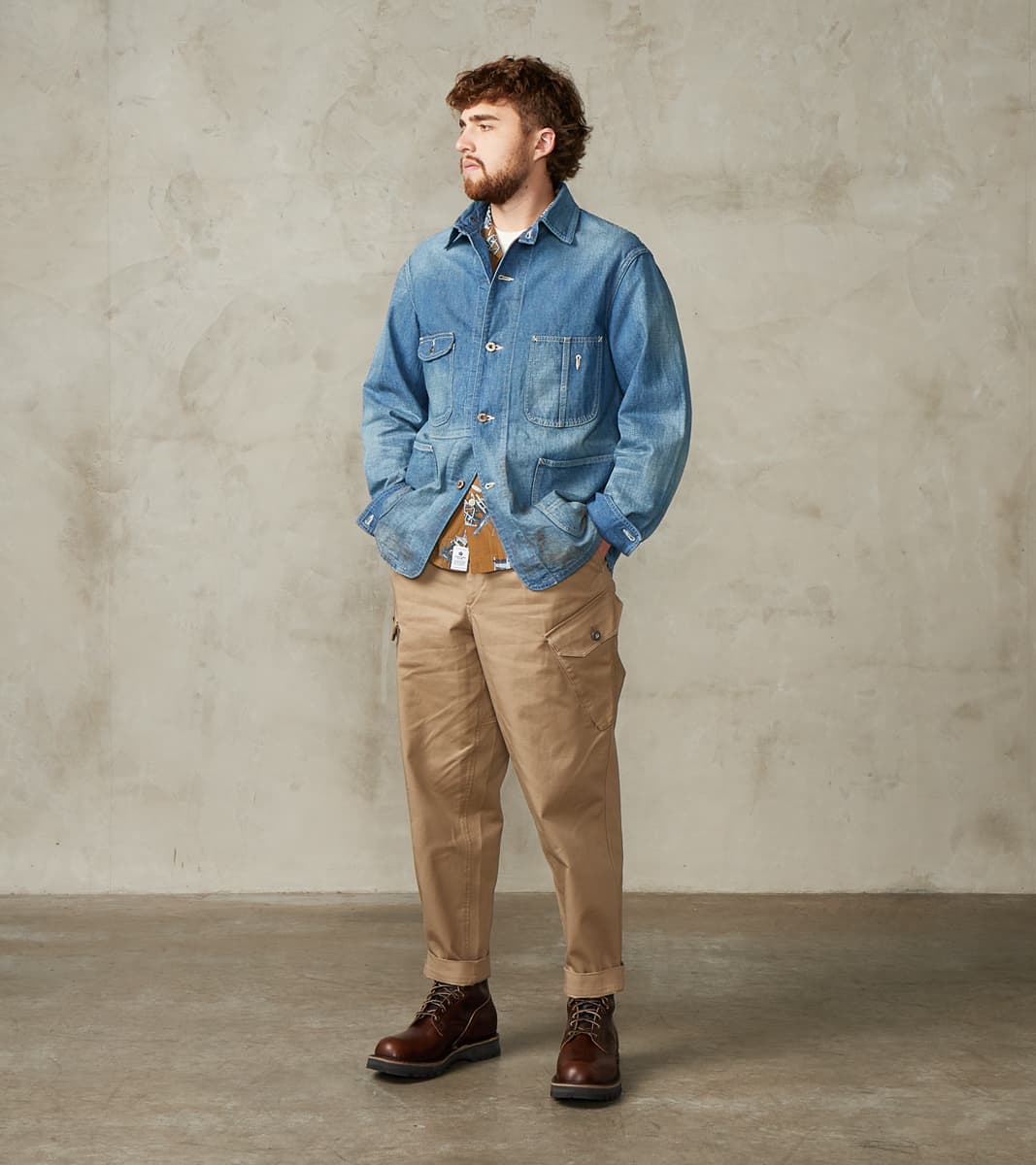 Taiga Takahashi T.T Lot. 716 Denim Coverall Jacket - Damaged Indigo