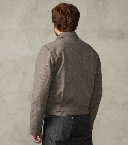 Lot. 330 US Letter Carrier Jacket - Kemonogasuri Cotton Twill - Melange Charcoal