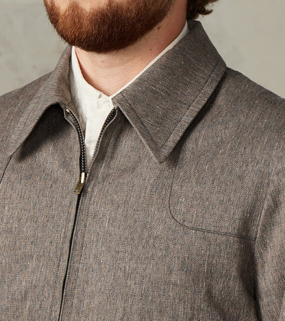 Lot. 330 US Letter Carrier Jacket - Kemonogasuri Cotton Twill - Melange Charcoal