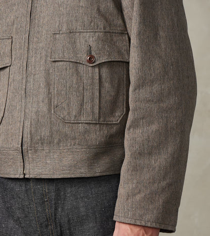 Lot. 330 US Letter Carrier Jacket - Kemonogasuri Cotton Twill - Melange Charcoal
