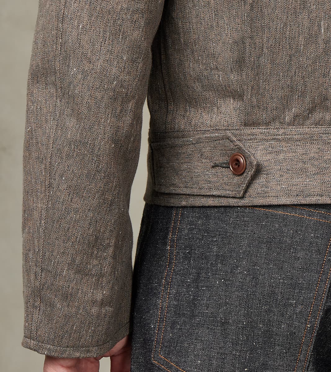 Lot. 330 US Letter Carrier Jacket - Kemonogasuri Cotton Twill - Melange Charcoal