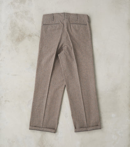 Lot. 221 Field Trousers - Kemonogasuri Cotton Twill - Melange Charcoal