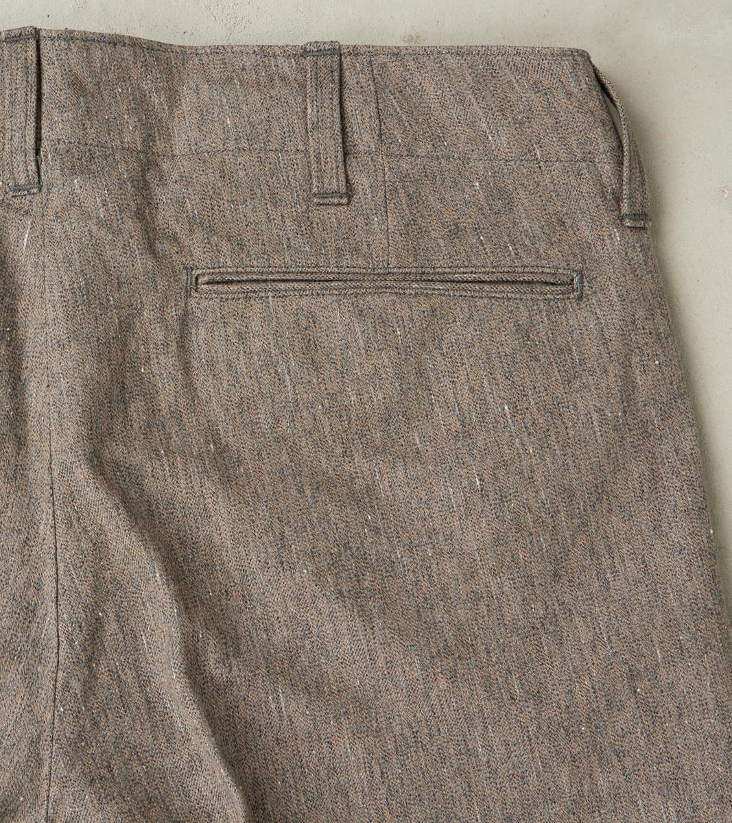 Lot. 221 Field Trousers - Kemonogasuri Cotton Twill - Melange Charcoal