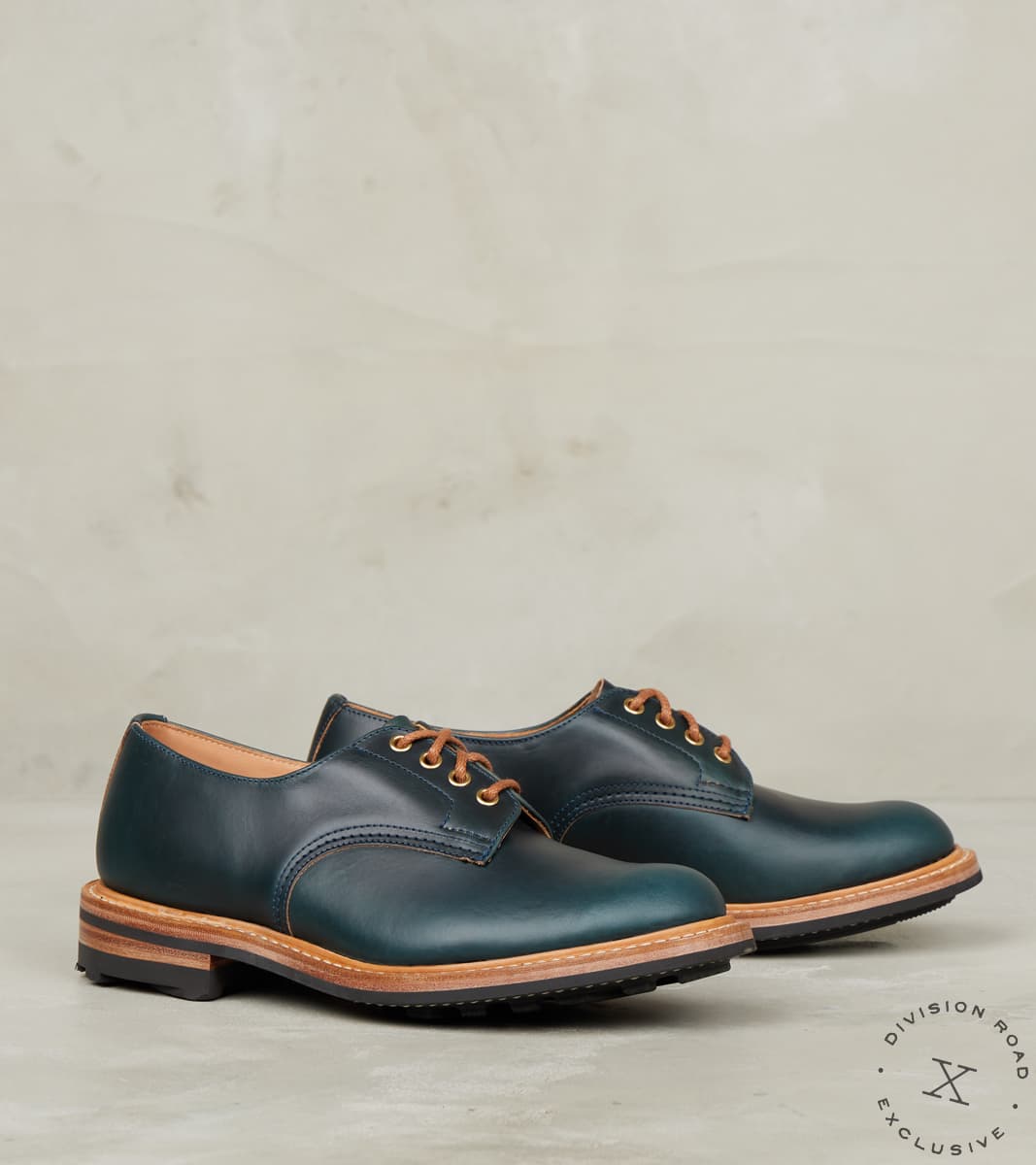 Tricker's x Division Road Daniel Tramping Shoe - 4497 - Ridgeway - Horween Navy C…