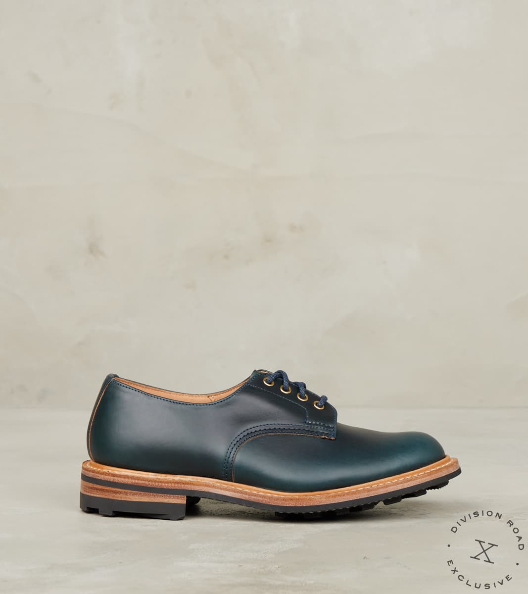Tricker's x Division Road Daniel Tramping Shoe - 4497 - Ridgeway - Horween Navy C…